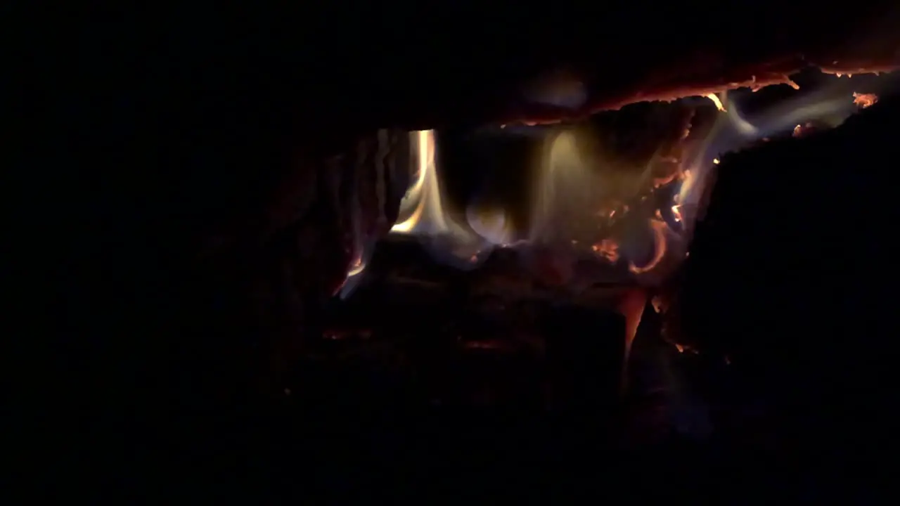 Close up of a fire place