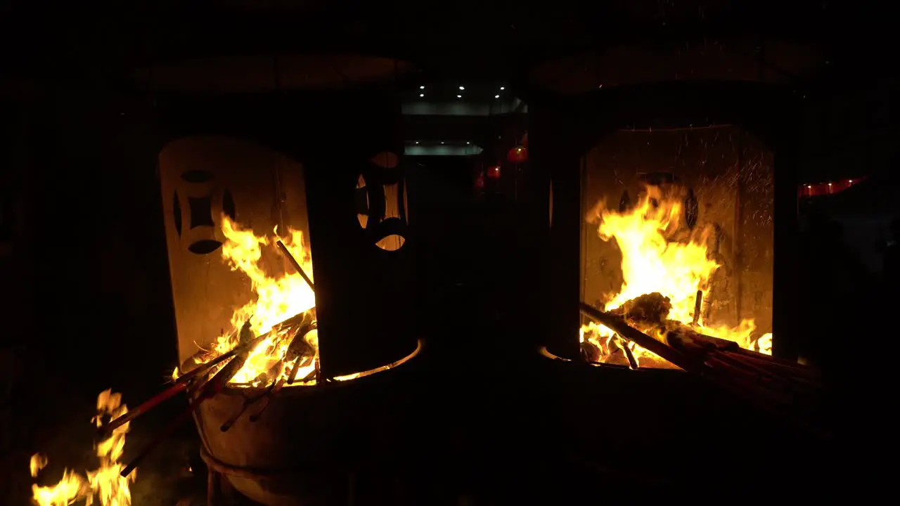 Furnace burn the dragon incense at temple