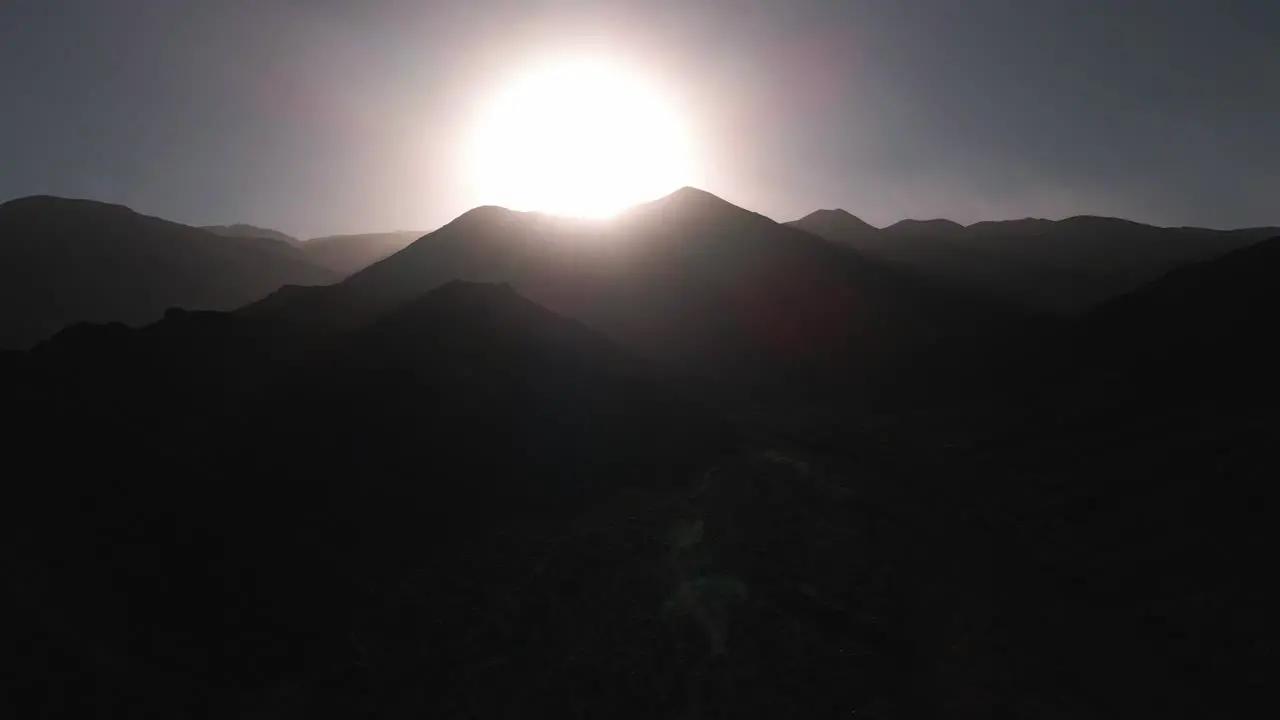 Beautiful Sunrise Over Mountains Silhouette North West Argentina