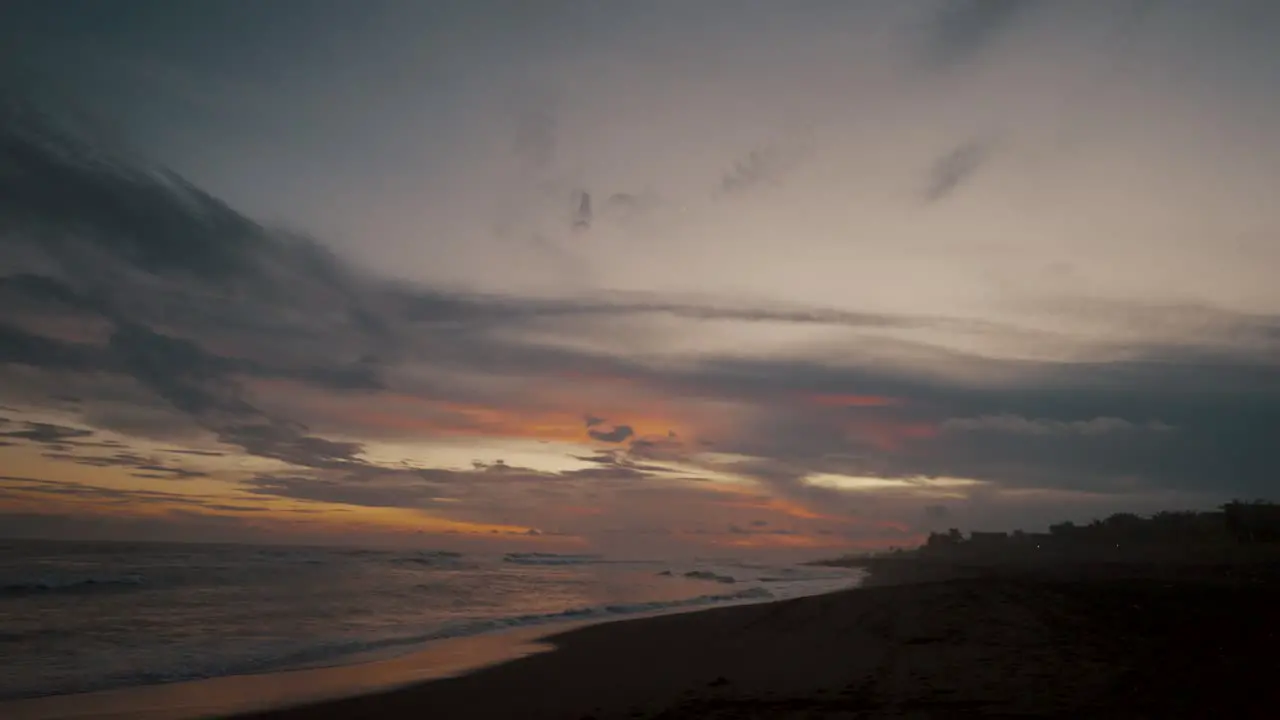 Tranquil Sunset Beach In El Paredon Guatemala wide