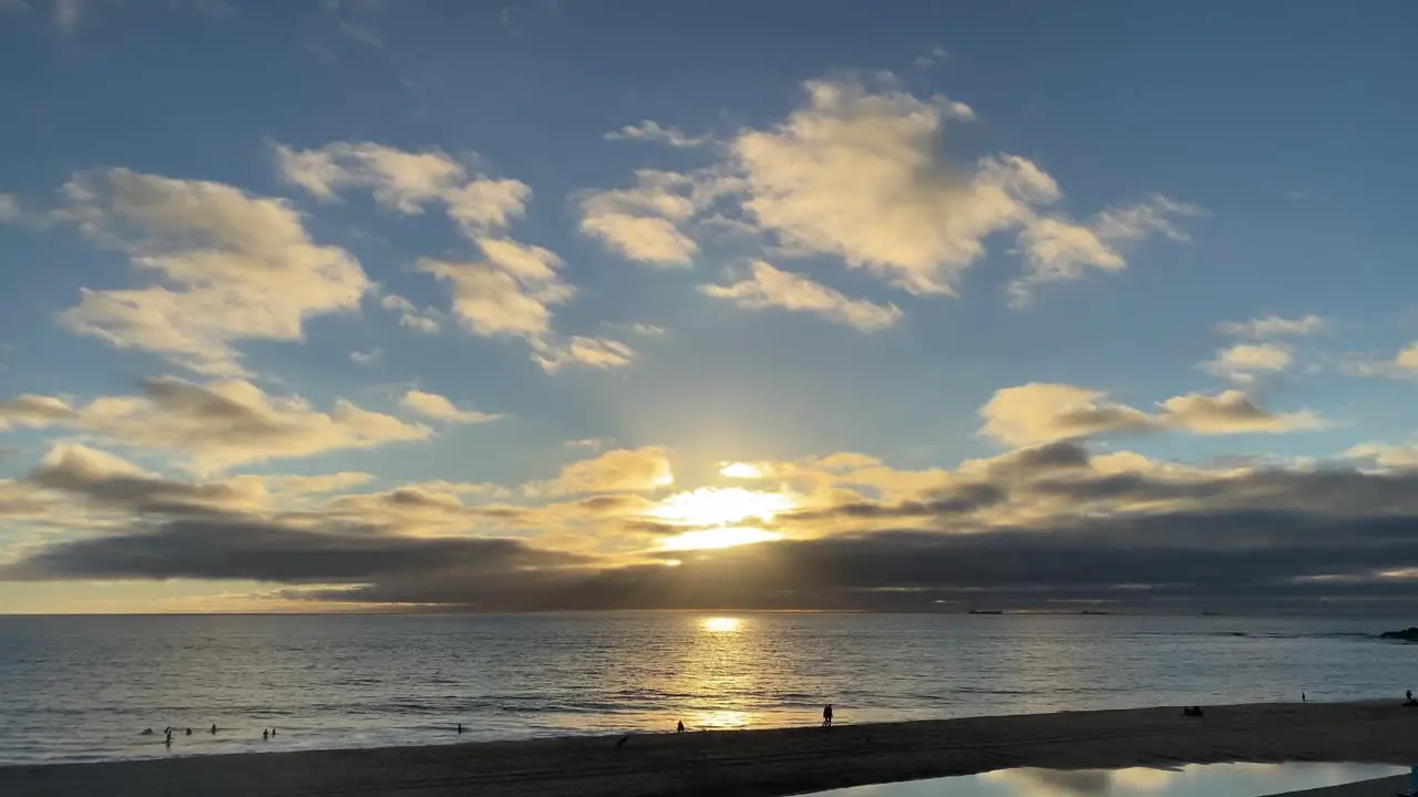 Sunset clouds Timelapse Dramatic sunset landscape with large building clouds Natural colorful sky Amazing for digital cinema composition background Beautiful light of nature timelapse