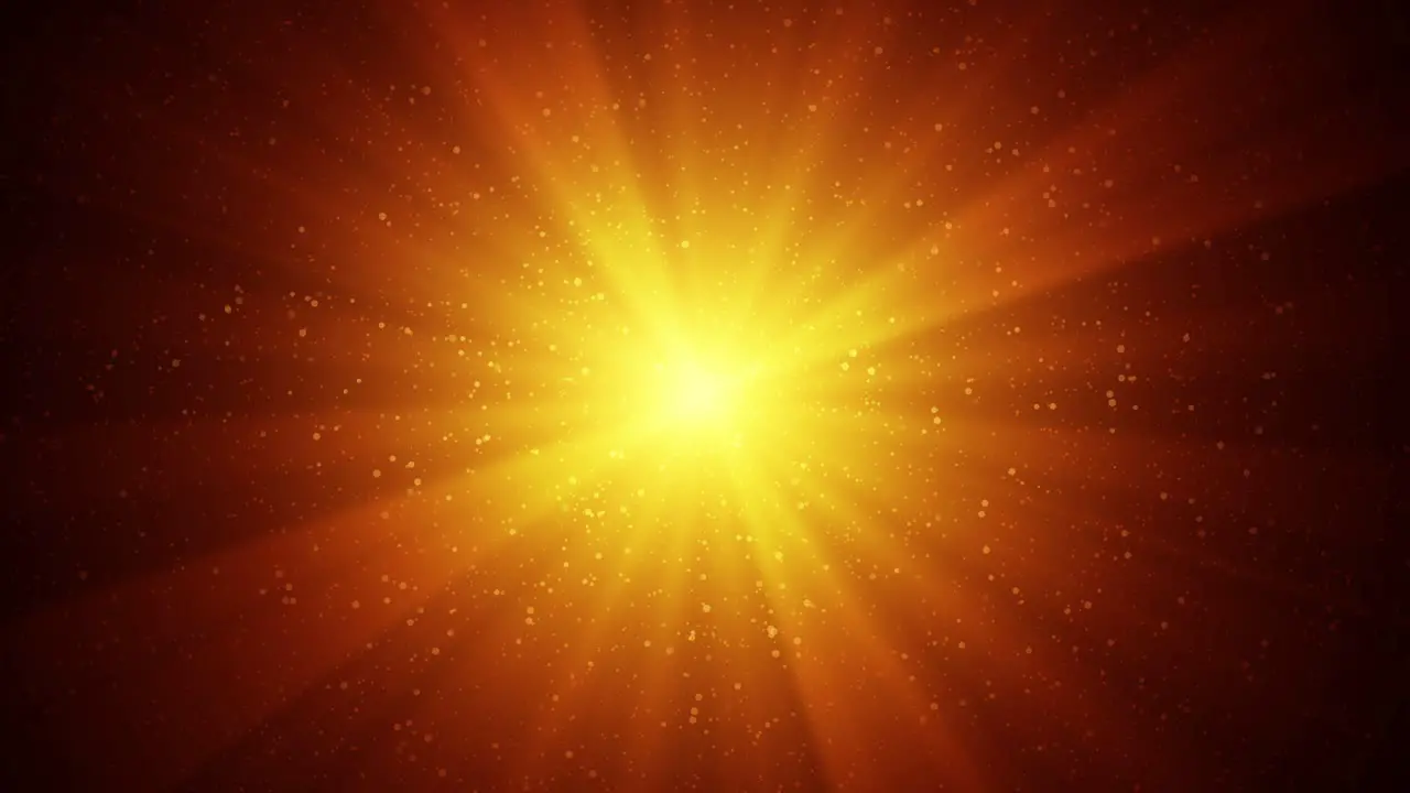 Radiant Sunbeams in Motion Abstract 4K Light Effect Background with Floating Particles