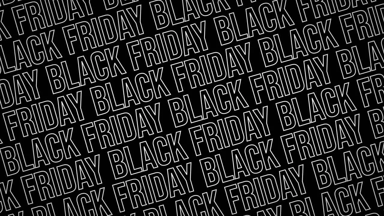 Black Friday looping text animation Motion graphics