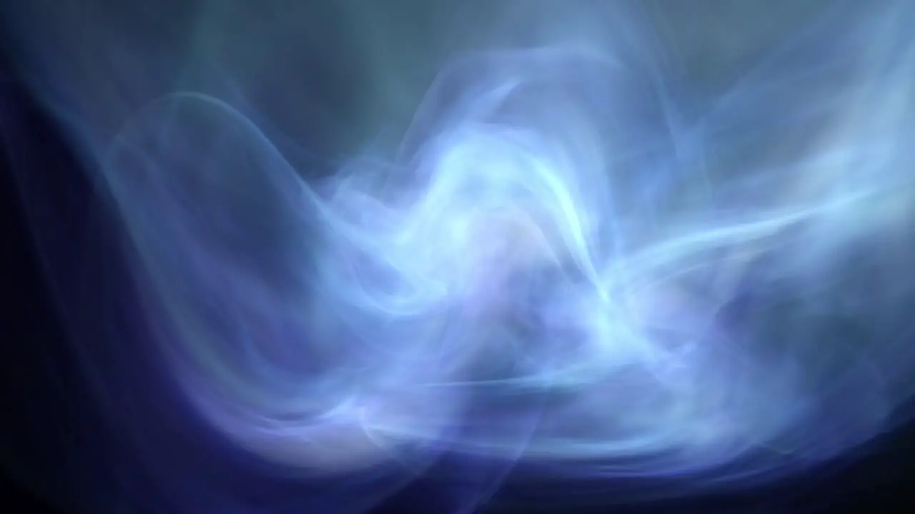 Abstract and mystical blue smoke or energy flow