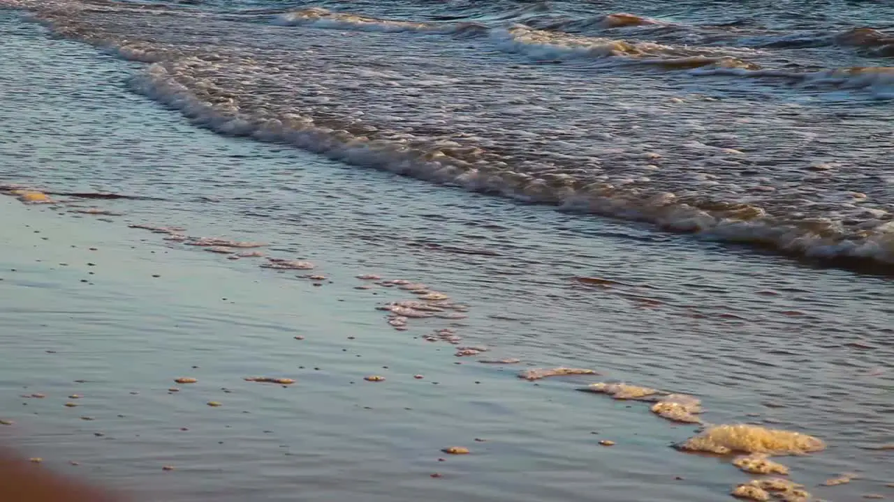 Autumn sea waves in the Baltic Sea