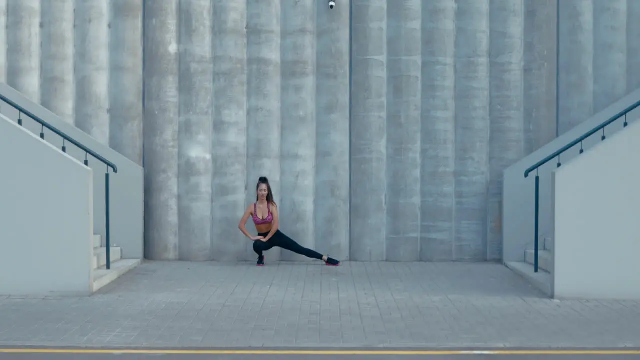 Woman Doing Adductor Stretch