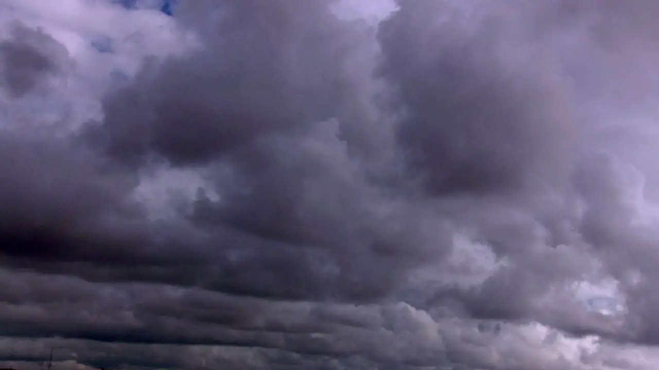 Dark clouds move across the sky as a storm approaches 1