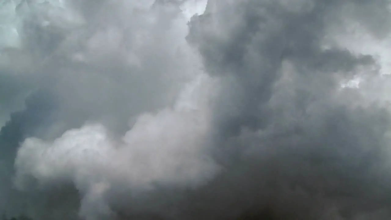 Time lapse of dark clouds forming and billowing