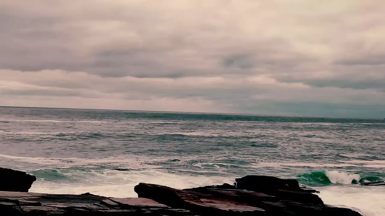 Surf Warnings were up at Two LIghts State Park in Cape Elizabeth Me