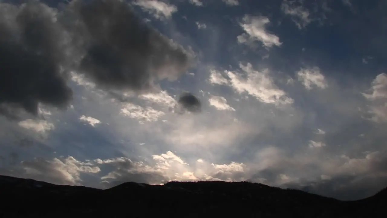 The Mountains Are Silhouetted In This Breathtaking Goldenhour Shot