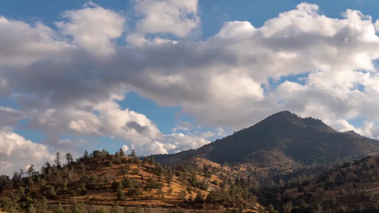 Tehachapi Mountains Clouds time lapse