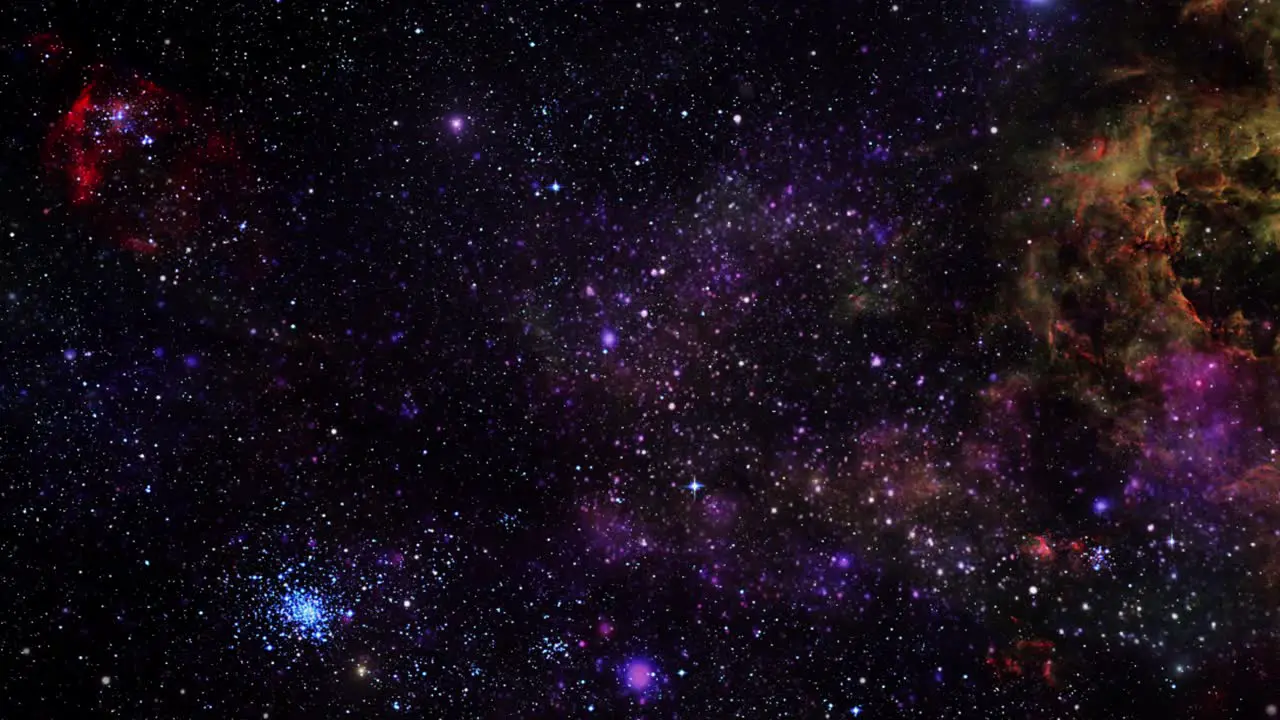 nebula clouds twinkling light in the universe