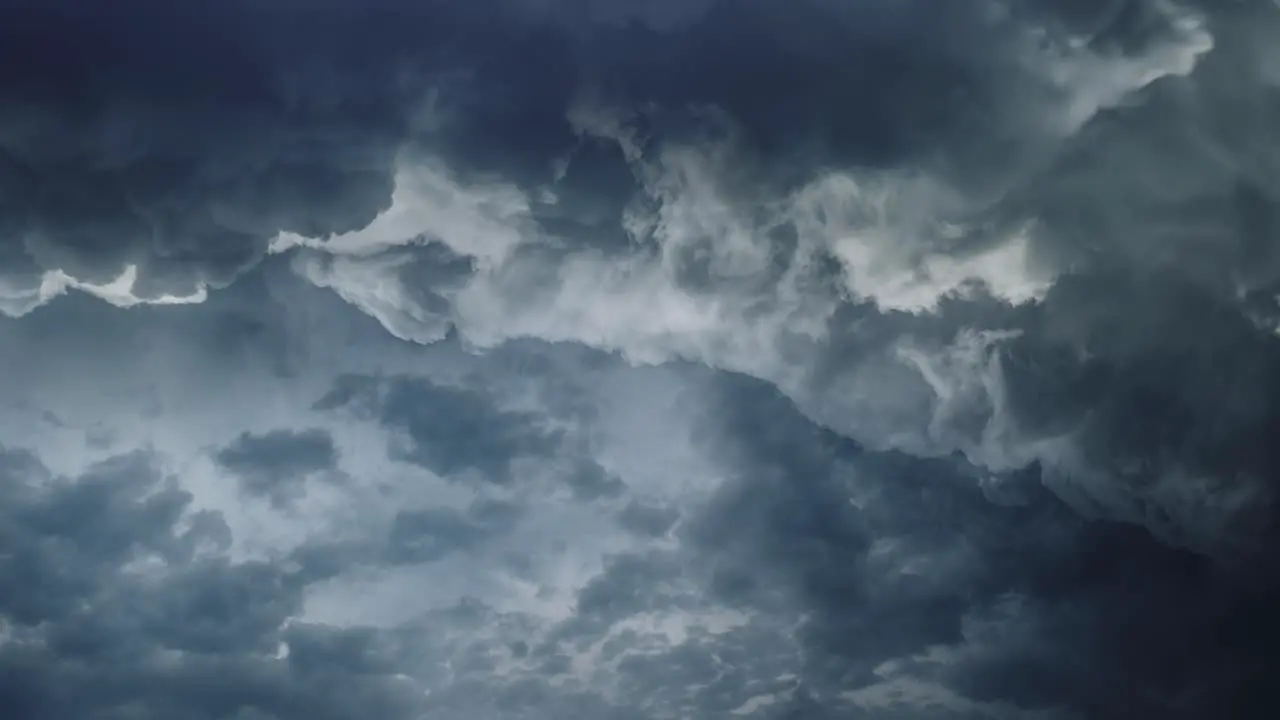 moving dark clouds darken the sky thunderstorm