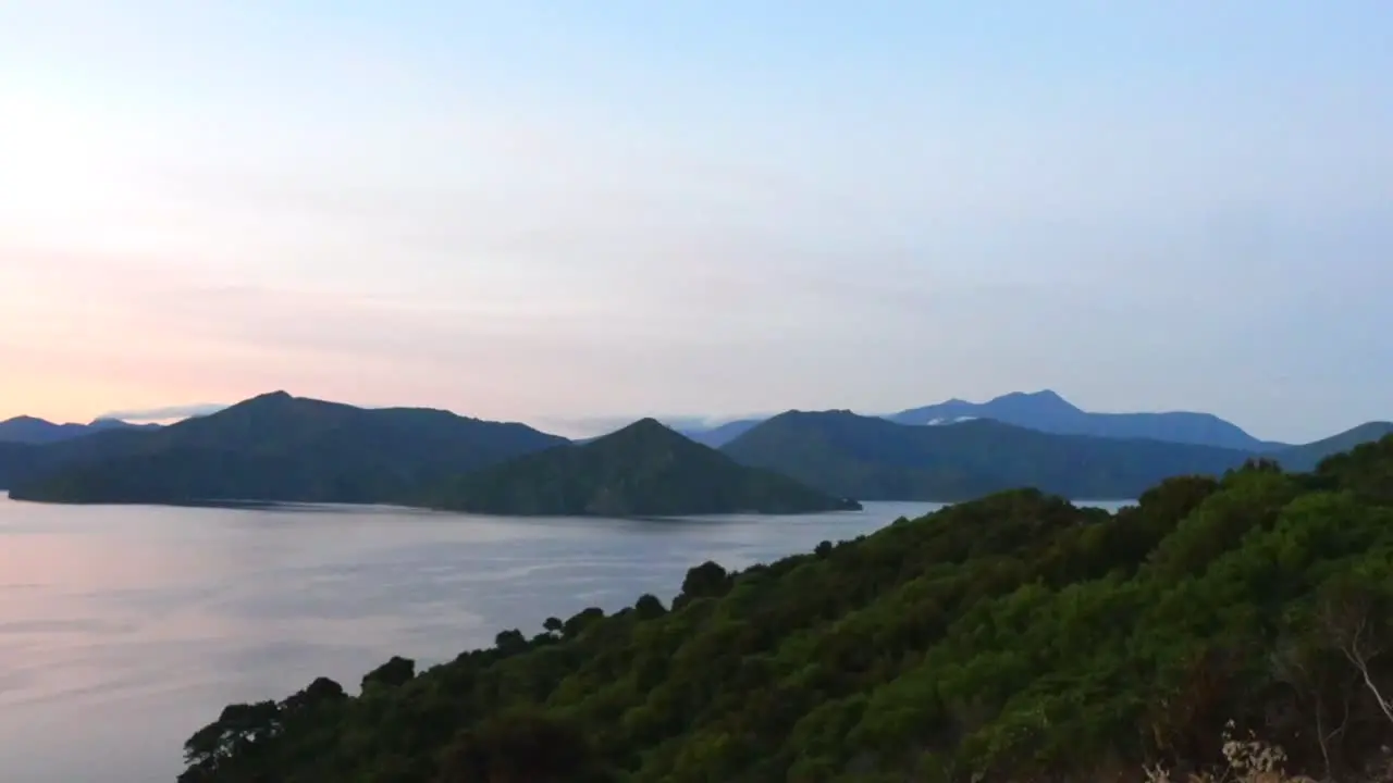 MARLBOROUGH SOUNDS SUNSET OCEAN TIME LAPSE