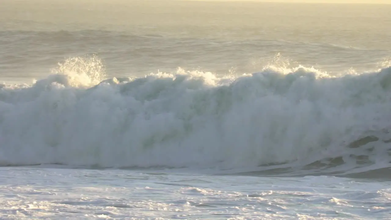 Slow Motion of Waves Crashing