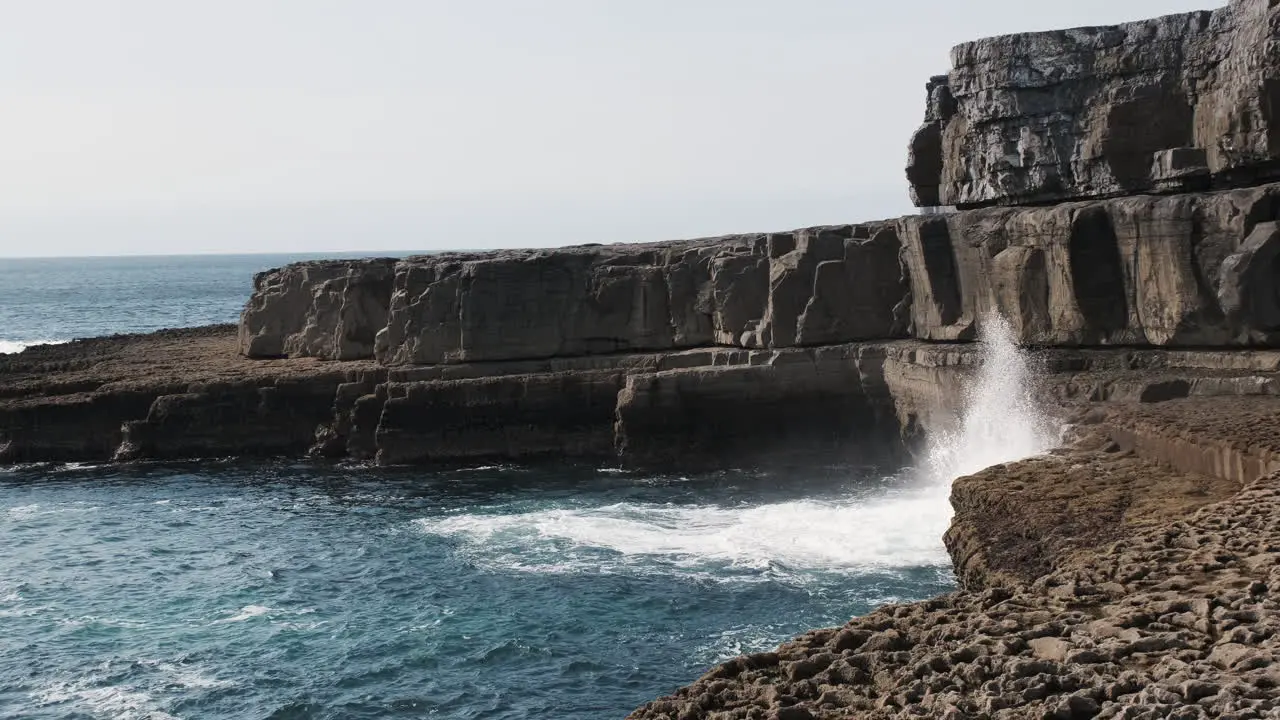 Water Spouting Blowhole on Inishmore island