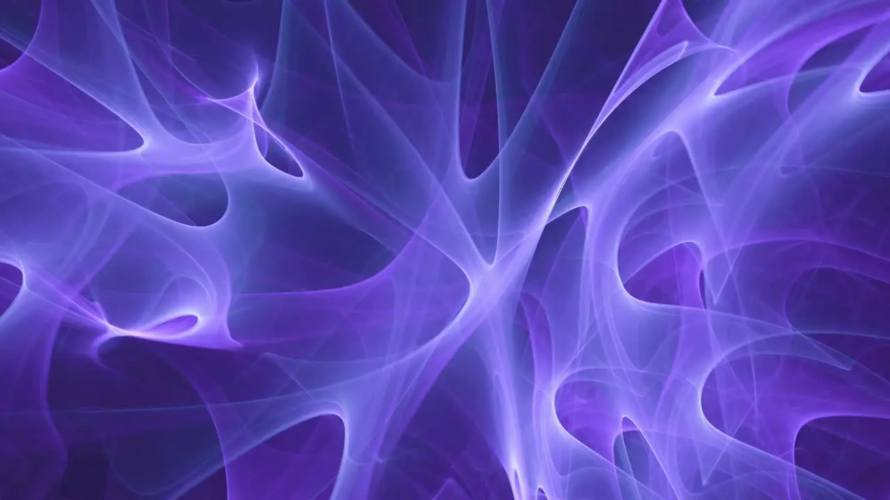 Intricate woven folds of purple plasma waves seamless loop of swirling energy flow plasma flames background