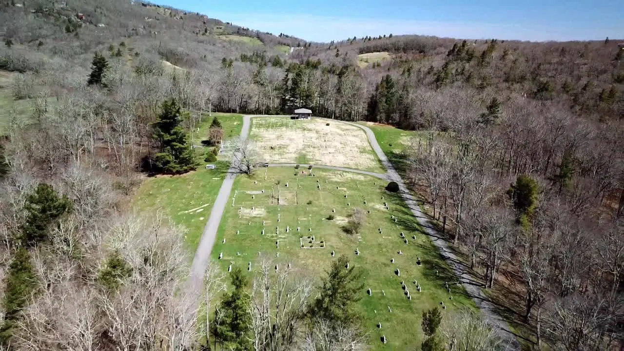 Cemetery in Blowing Rock NC in 4K