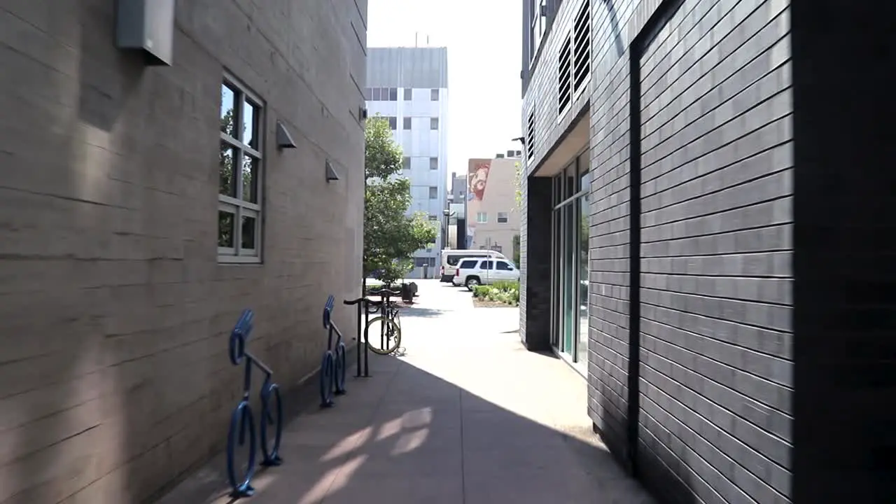 Alleyway between buildings in Downtown Long Beach