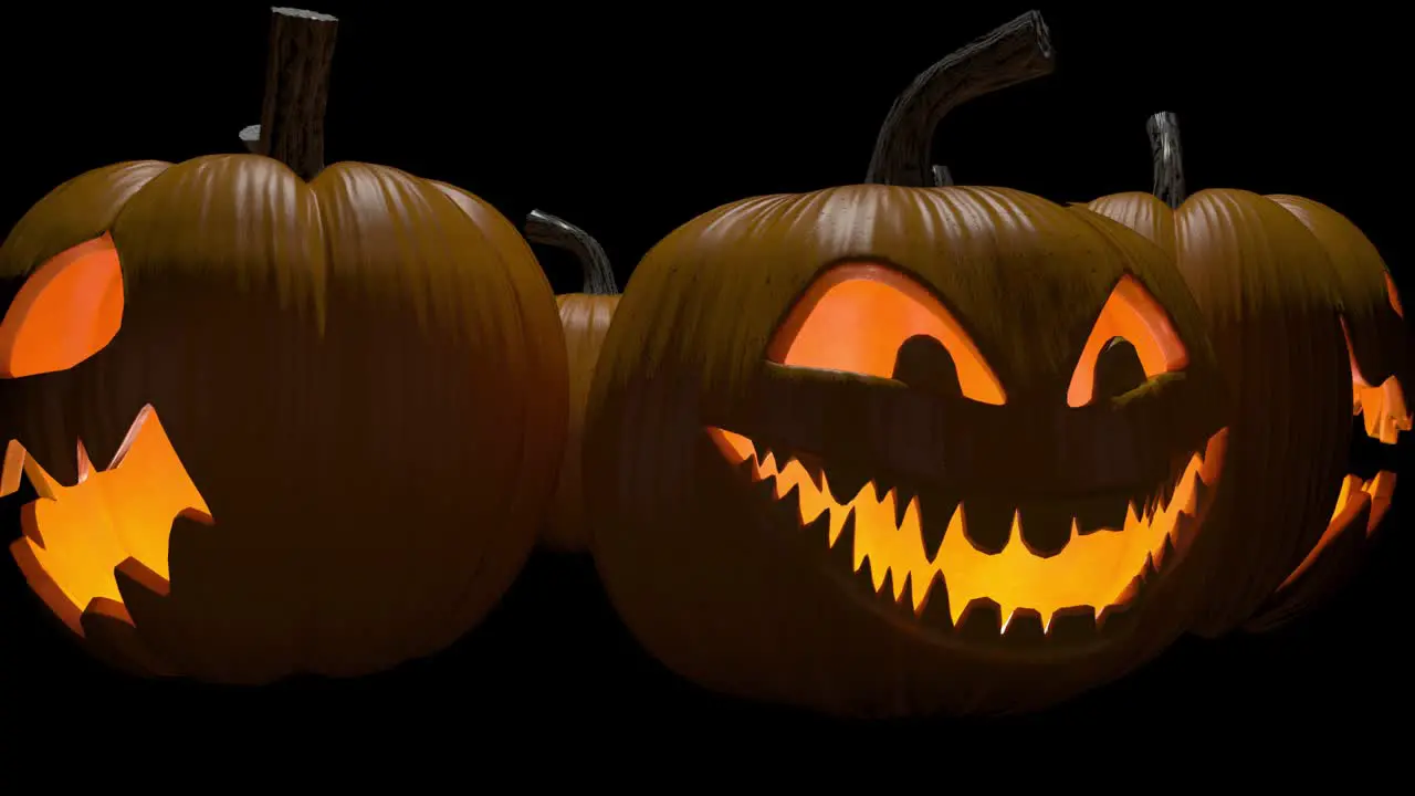 3D Pumpkins Motion Background Loop