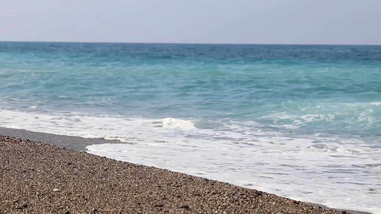 Sea Waves In Antalya Beach 1