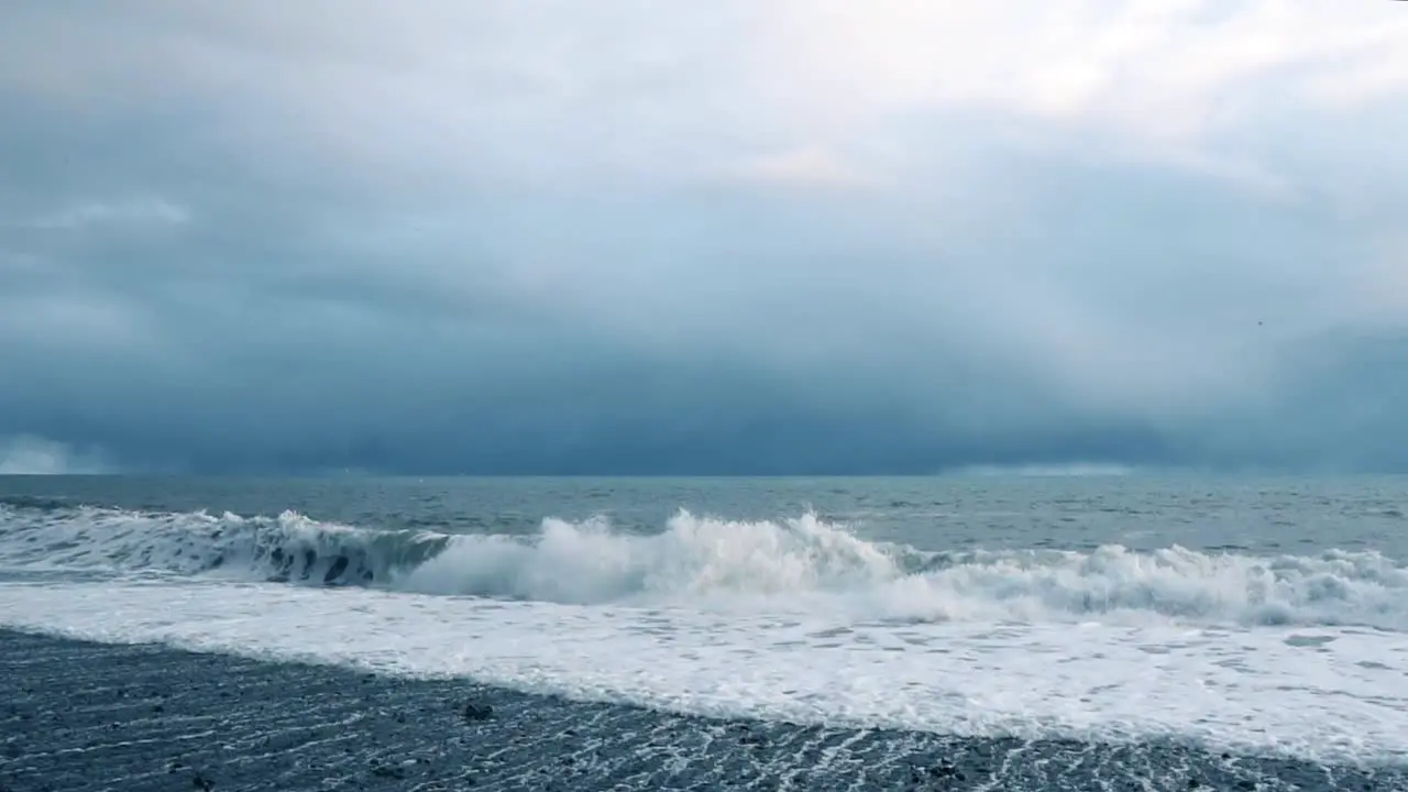 Waves Crashing in Slow Motion