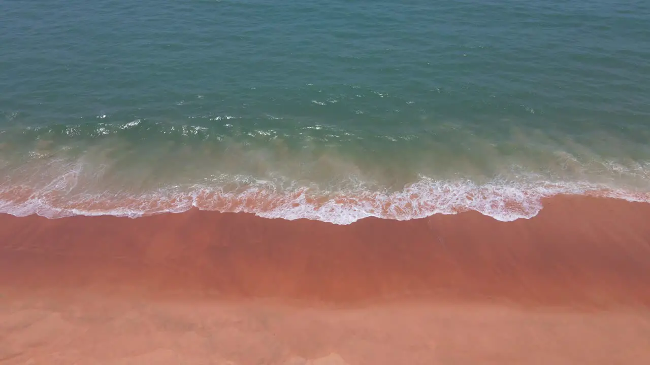 goa waves top view texture animated drone shot India prospective drone shot