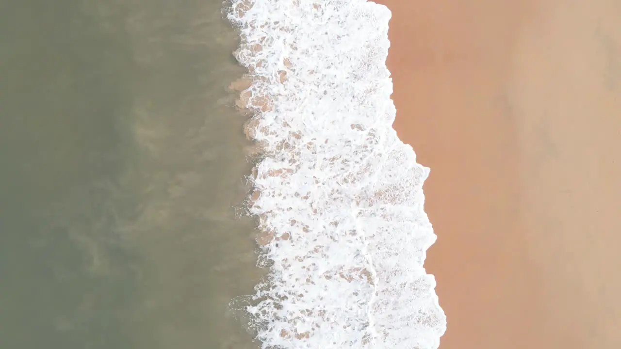 goa waves top view texture animated drone shot India