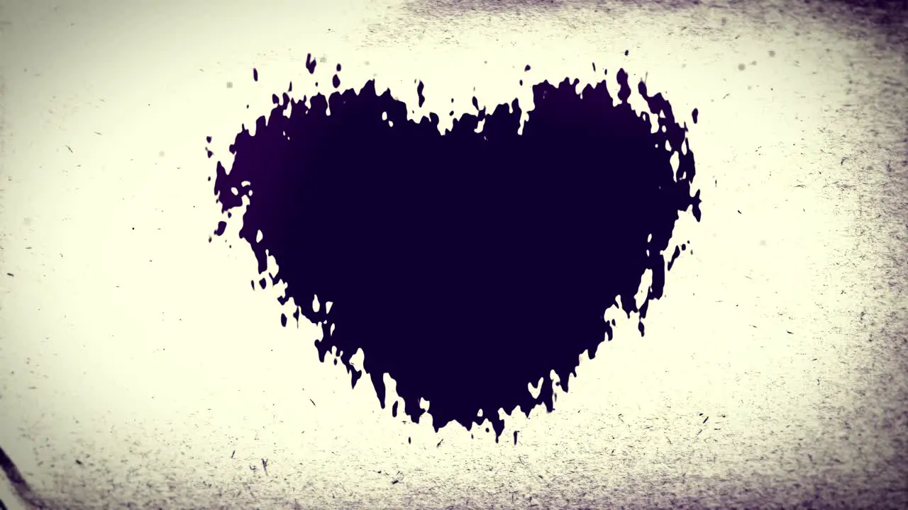 Ink Heart on Paper