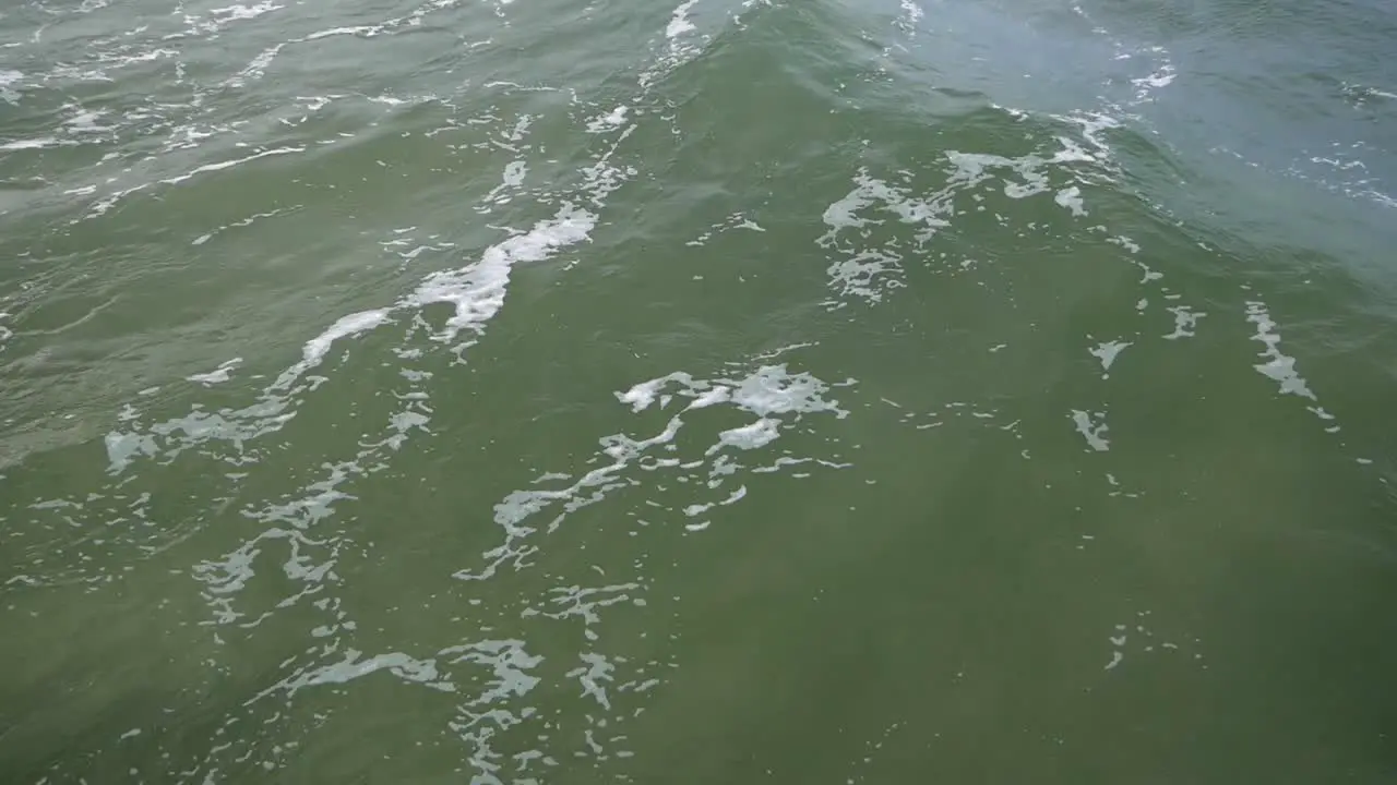 Waves on Surface of Baltic Sea shot in slow motion