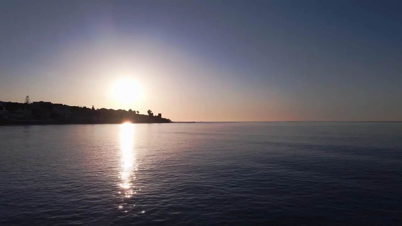 Cinemagraph loop of sunrise on the coast