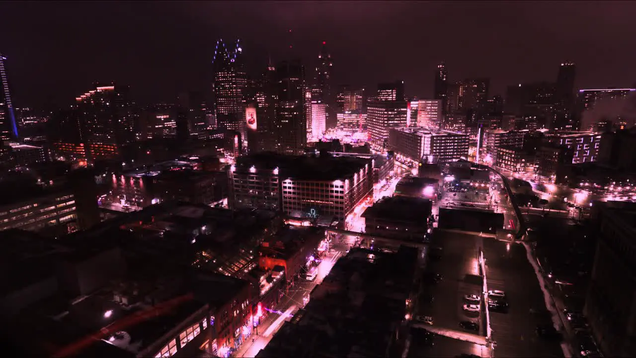 Downtown Detroit timelapsing showing the hustle and bustle of the urban landscape