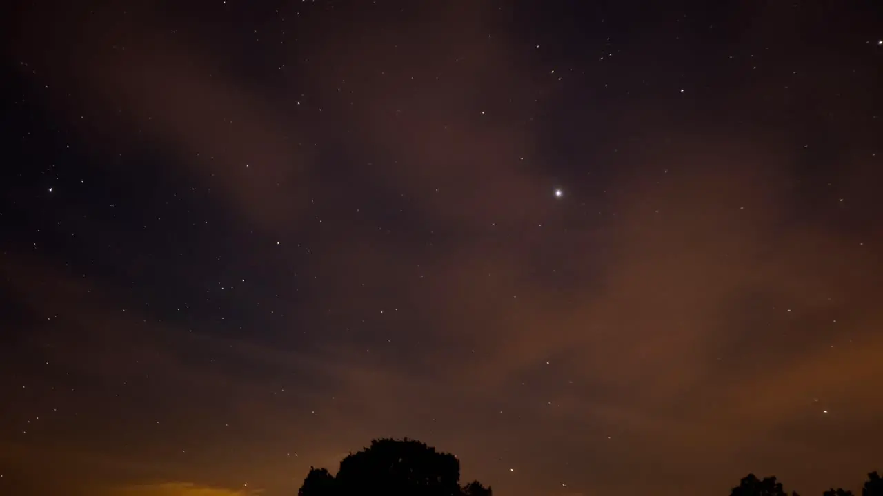 Night Sky Time Lapse Stars and Clouds