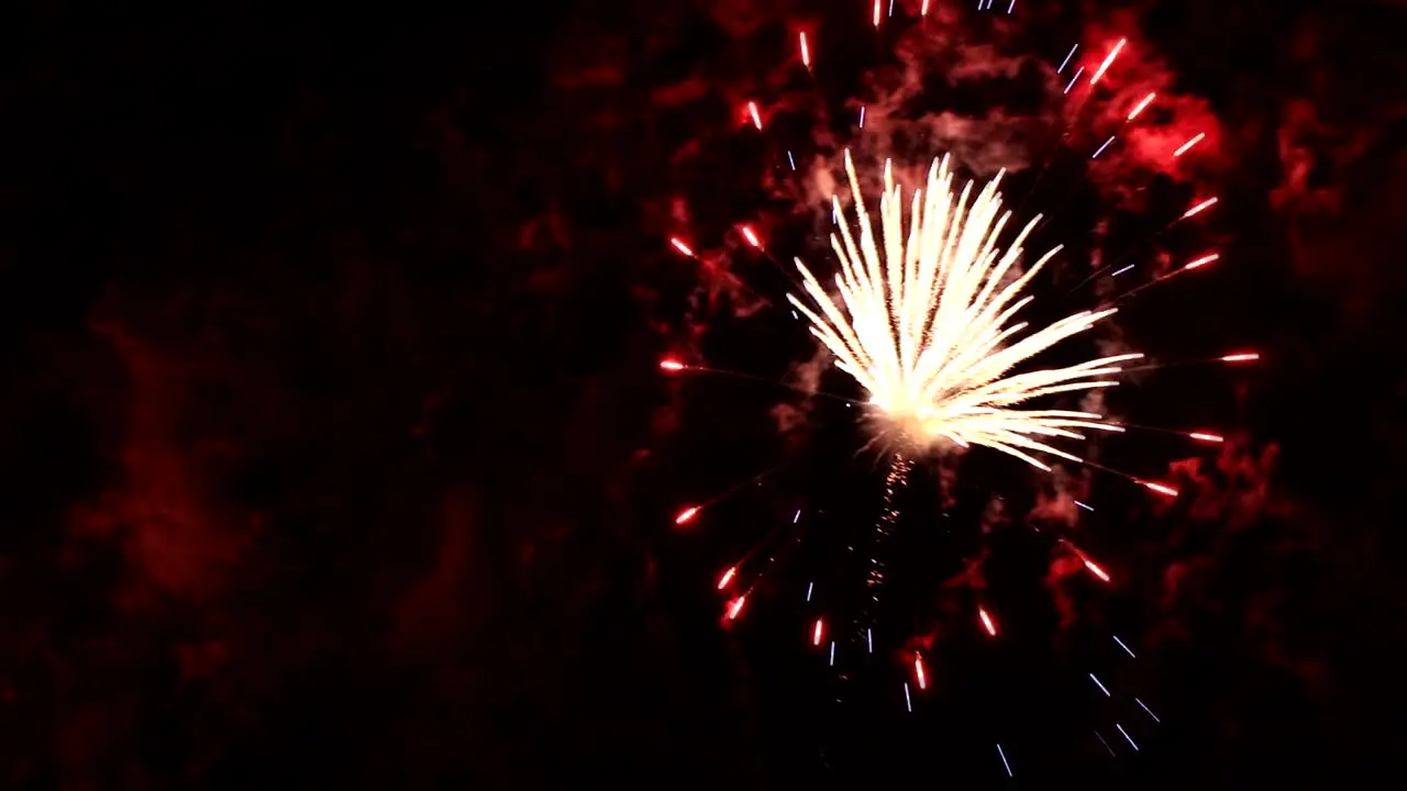 Close up of a firework at night