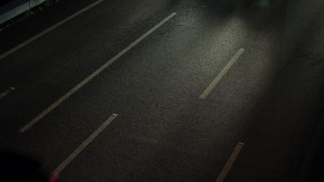 cars in traffic jam at the street at night