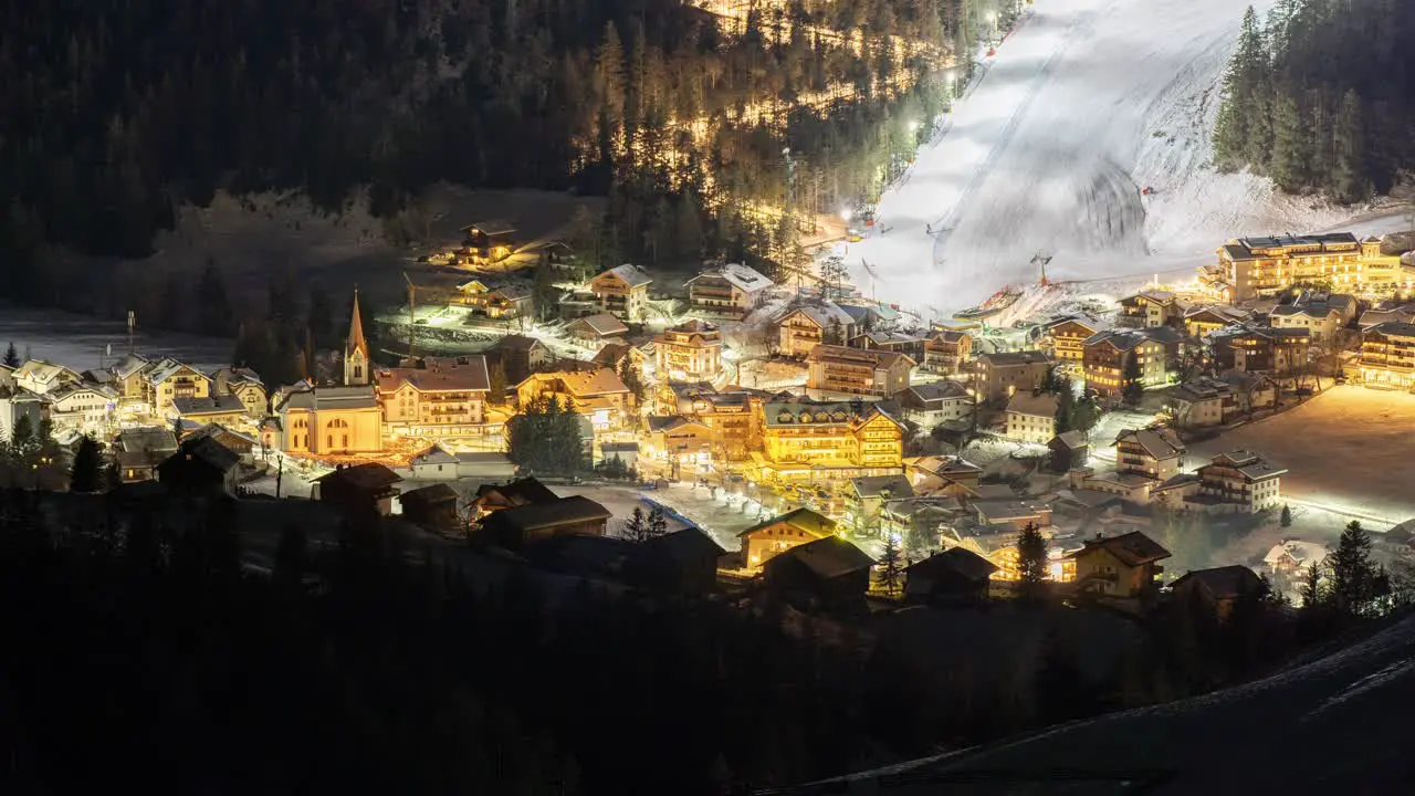 Night skiing in San Vigilio