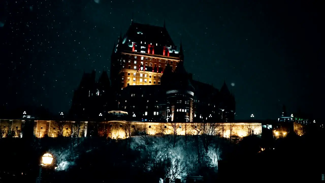 Castle chanteau frontenac in quebec canada