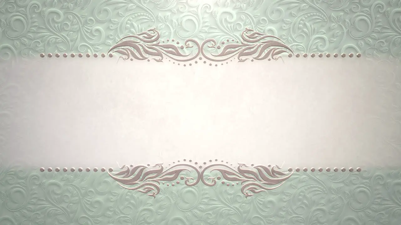 Closeup vintage frame with flowers motion with wedding background 10