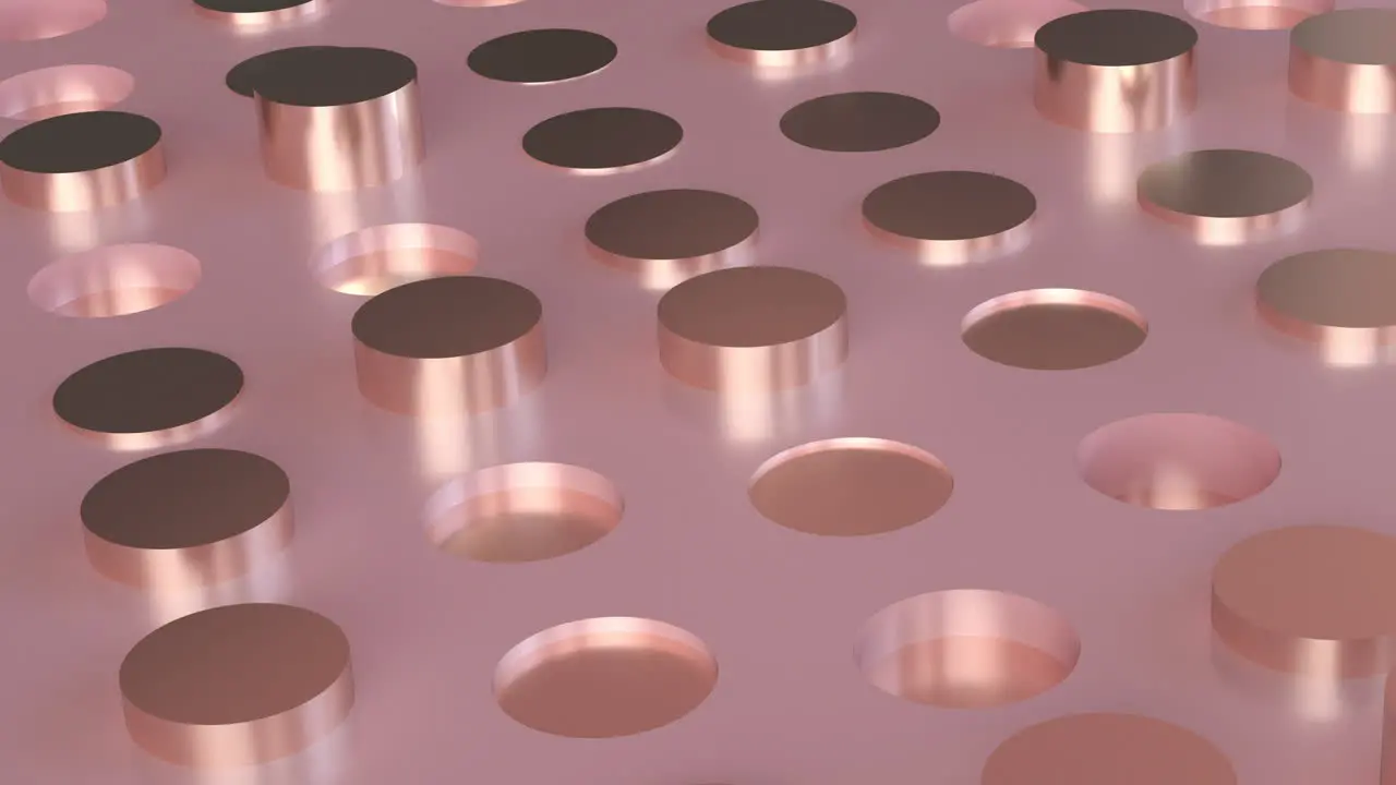 Abstract pink pistons cylinders tubes action background loop animation 3d