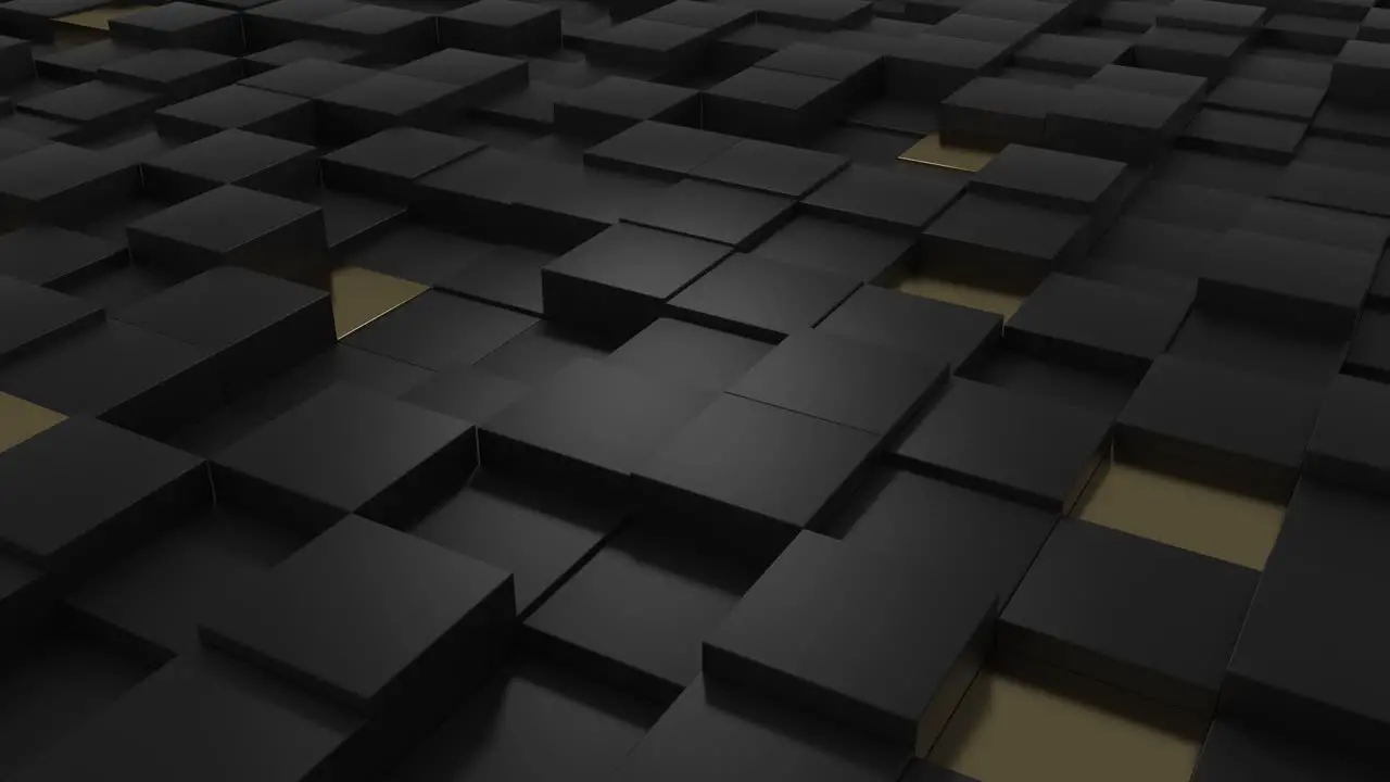 Abstract cubes pattern with wave movement