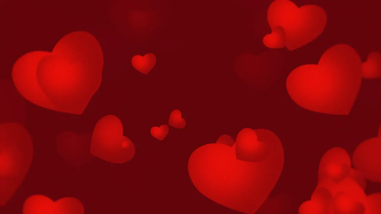 Valentines day shiny background Animation romantic heart 22