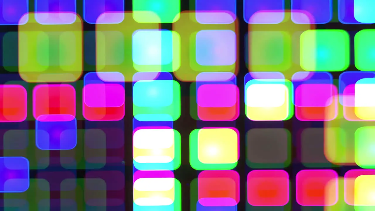 Led Bokeh Cube Background 77