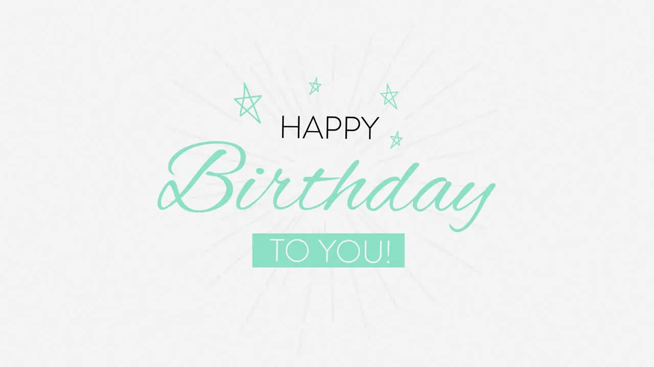 Happy birthday to you postcard handwritten banner message