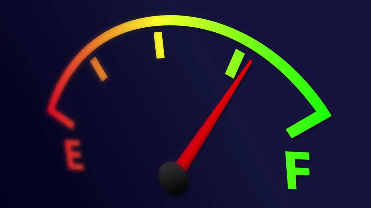 Car fuel gauge indicator