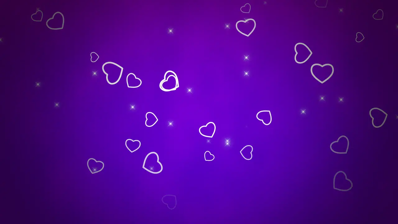 Valentines day shiny background Animation romantic heart 34