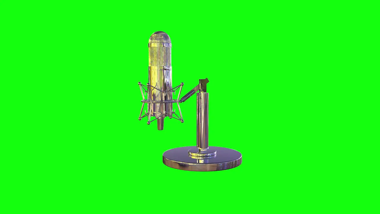 Green Screen 3d Microphone