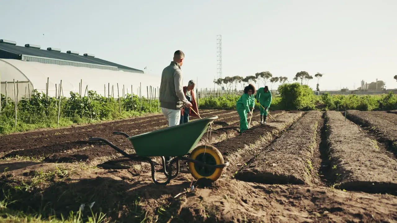 Landscaping soil wheelbarrow