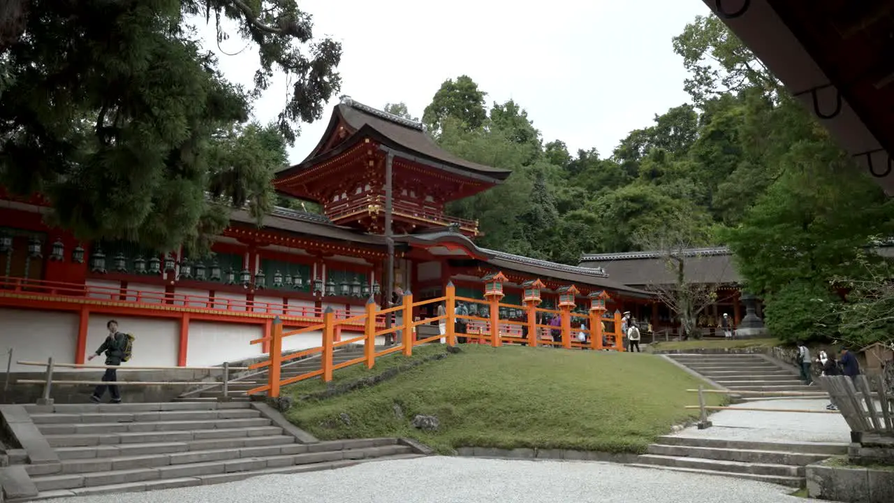 Visitors Sightseeing Scenic Kasuga Taisha Shrine Landmark