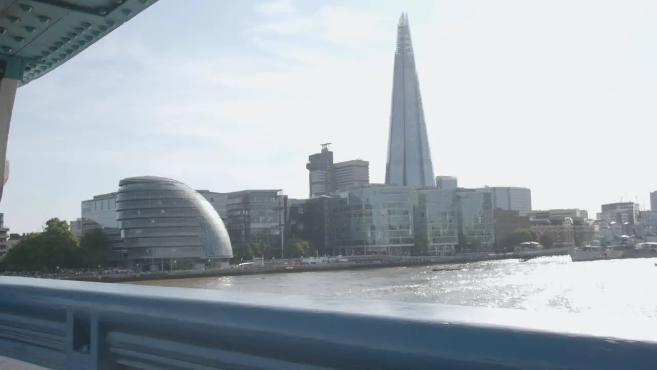 From Tower Bridge Towards City Skyline Of South Bank With The Shard And HMS Belfast And London Assembly 1