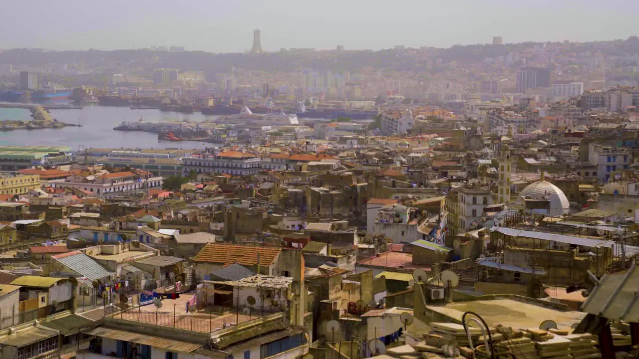 panoramic view of the bay of Algiers and the city Centre